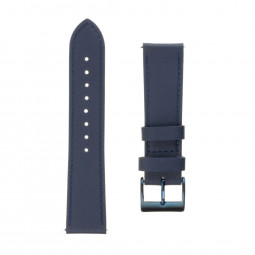 FIXED Leather Strap for Smartwatch 20mm wide, blue