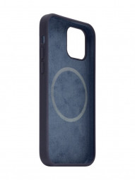 FIXED MagFlow back cover with Magsafe support for Apple iPhone 12/12 Pro, blue