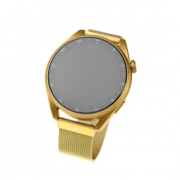 FIXED Mesh Strap for Smartwatch, Quick Release 18mm, gold