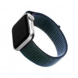 FIXED Nylon Strap for Apple Watch 42/44/45mm, dark blue