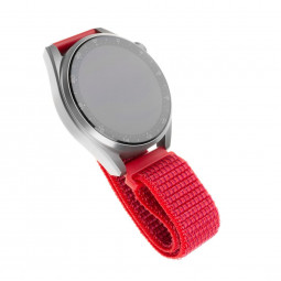 FIXED Nylon Strap for Smartwatch 22mm wide, red