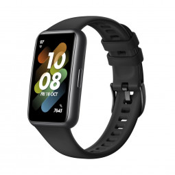 FIXED Silicone Strap for Huawei Band 7, black