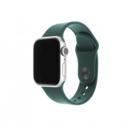 FIXED Silicone Strap Set for Apple Watch 42/44/45 mm, green-blue