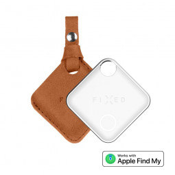 FIXED Tag with Leather Case, brown