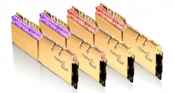G.SKILL 128GB DDR4 4000MHz Kit(4x32GB) Trident Z Royal Gold
