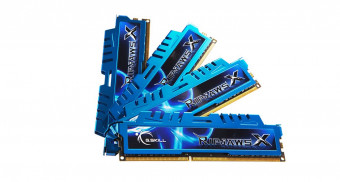G.SKILL 32GB DDR3 1600MHz Kit(4x8GB) RipjawsX Blue