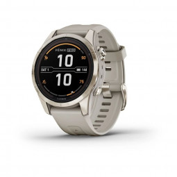 Garmin fenix 7S Pro Sapphire Solar Edition Soft Gold with Light Sand Band