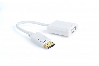Gembird A-DPM-DVIF-002-W DisplayPort to DVI adapter cable White