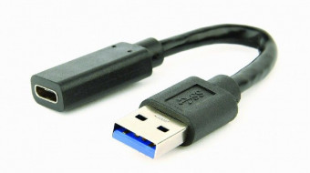 Gembird A-USB3-AMCF-01 USB 3.1 AM to Type-C female adapter cable 10cm Black