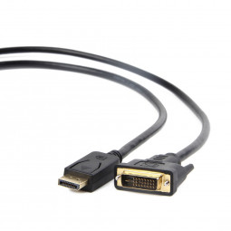 Gembird CC-DPM-DVIM-1M DisplayPort to DVI-D (Dual Link) adapter cable 1m Black