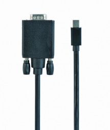 Gembird CC-mDPM-VGAM-6 Mini DisplayPort to VGA adapter cable 1,8m Black