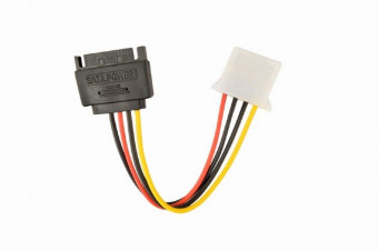 Gembird CC-SATA-PS-M SATA (male) to Molex (female) power cable, 0,15m