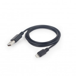 Gembird CC-USB2-AMLM-2M USB Lightning charging combo cable 2m Black