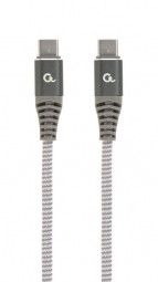 Gembird CC-USB2B-CMCM100-1.5M 100W Type-C Power Delivery (PD) Premium Charging & Data cable 1,5m Grey