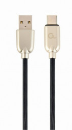Gembird CC-USB2R-AMCM-1M Premium rubber Type-C USB charging and data cable 1m Black