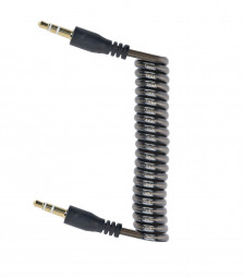 Gembird CCA-405-6 3.5mm stereo spiral audio cable 1,8m Black