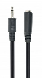 Gembird CCA-423-5M 3.5 mm stereo audio extension cable 5m Black