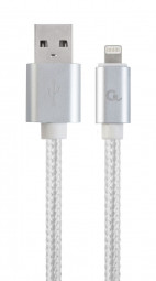 Gembird CCB-mUSB2B-AMLM-6-S USB2.0 - Lightning cable 1,8m Silver