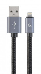 Gembird CCB-mUSB2B-AMLM-6 USB2.0 - Lightning cable 1,8m Black