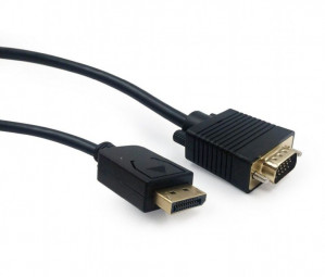 Gembird CCP-DPM-VGAM-6 DisplayPort to VGA adapter cable 1,8m Black