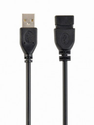 Gembird CCP-USB2-AMAF-0.15M USB 2.0 A- A-socket cable 0,15m Black