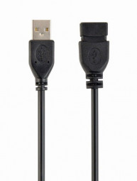 Gembird CCP-USB2-AMAF-6 USB 2.0 A- A-socket 6ft cable 1,8m Black