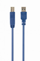 Gembird CCP-USB3-AMBM-6 High End USB 3.0 Cable USB A Male Plug to USB B Male Plug 1,8m Blue