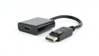 Gembird DisplayPort to HDMI adapter cable Black