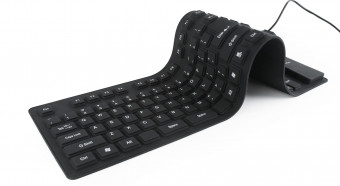 Gembird Flexible Keyboard & OTG adapter Black US