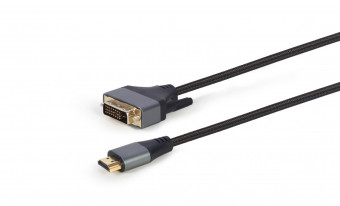 Gembird HDMI to DVI-D (Single Link) (18+1)  Premium Series cable 1,8m Black