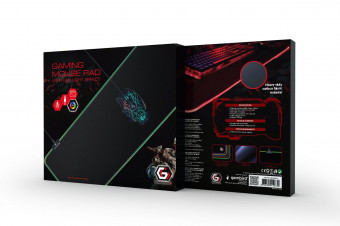 Gembird MP-GAMELED-L Gaming mouse pad with LED light effect Large-size