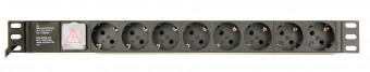 Gembird Power distribution unit (PDU) 8 Schuko sockets 1U 16A C14 plug 3m cable
