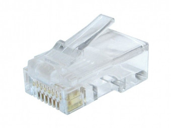 Gembird RJ45/LC-8P8C-002/100 Modular plug 8P8C for solid CAT6 LAN cable UTP 100 pcs per bag