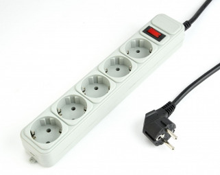 Gembird Surge protector 5 sockets 1,8m White