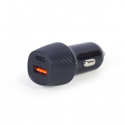 Gembird TA-U2QC3-CAR-02 2port USB Car Fast Charger QC3.0 18W Black