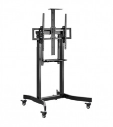 Gembird TVS-100T-01 Motorized height adjustable TV floor stand with caster wheels 55