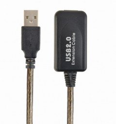 Gembird UAE-01-10M USB 2.0 active extension cable 10m Black