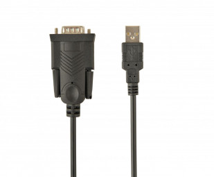 Gembird UAS-DB9M-02 USB to DB9M serial port converter cable 1,5m Black