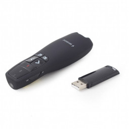 Gembird WP-L-12 Wireless Presenter Red Laser Black