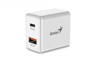 Genius PD-20AC 20W Fast Wall Charger White