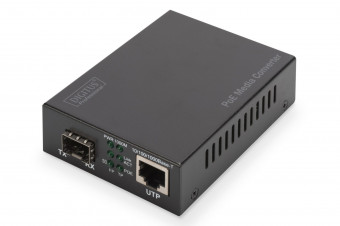 Digitus Gigabit Ethernet PoE+ Media Converter, SFP