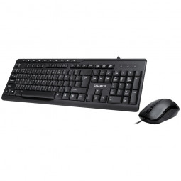 Gigabyte KM6300 Wired combo with multimedia controls Black