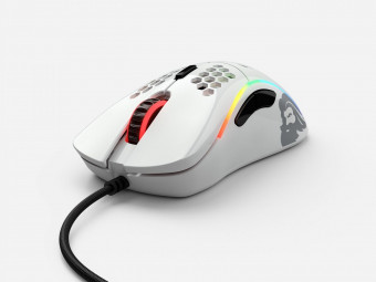 Glorious Model D Gaming Race RGB Glossy White