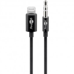 Goobay Apple Lightning 8 pin - audio 3,5 mm jack/M kábel 1m