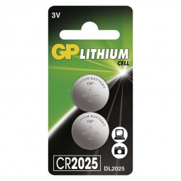 GP CR2025 Lithium Gombelem 2db/csomag