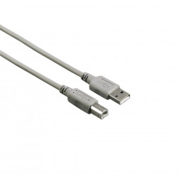 Hama FIC ECO USB kábel A-B 3m Grey