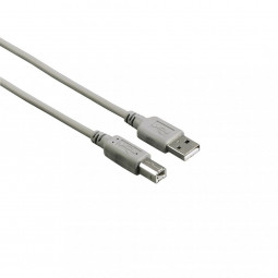 Hama FIC ECO USB kábel A-B 1,5m Grey