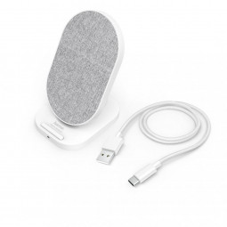 Hama QI FABRIC FC-10S Wireless Charger 10W White