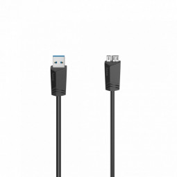 Hama USB 3.0 FIC Cable A-microB 1,5m Black