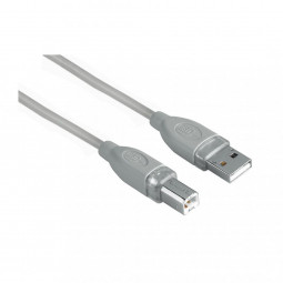 Hama USB2.0 A-B Típus 3m Grey